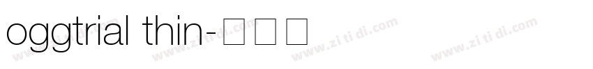 oggtrial thin字体转换
